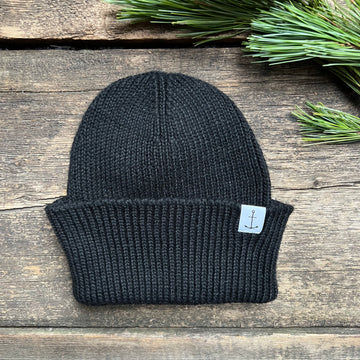 Anchor Merino Beanie, Black
