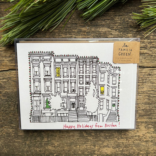 Boston Holiday Card Box of 8