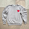 Heart Terry Crewneck, Latte