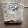 Wellfleet Wool Crewneck, Natural/Grey Ragg