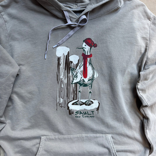 Snowbound Seagull Hoodie, Khaki