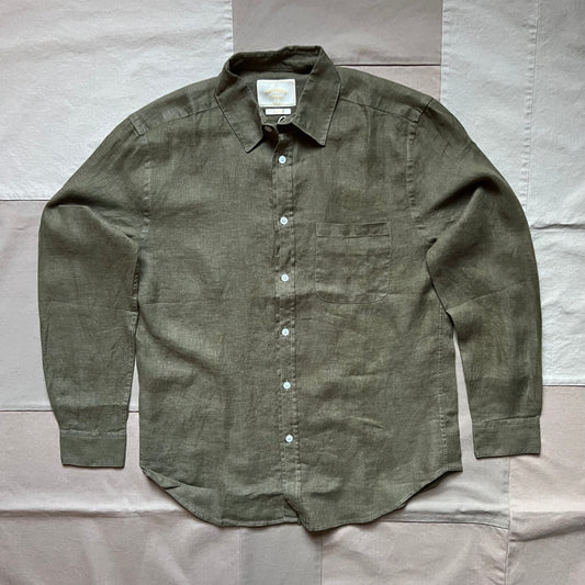 Linen Shirt, Olive