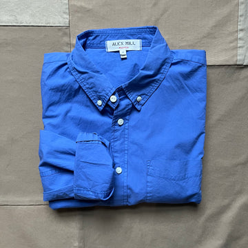Mill Shirt in Paper Poplin, Provence Blue