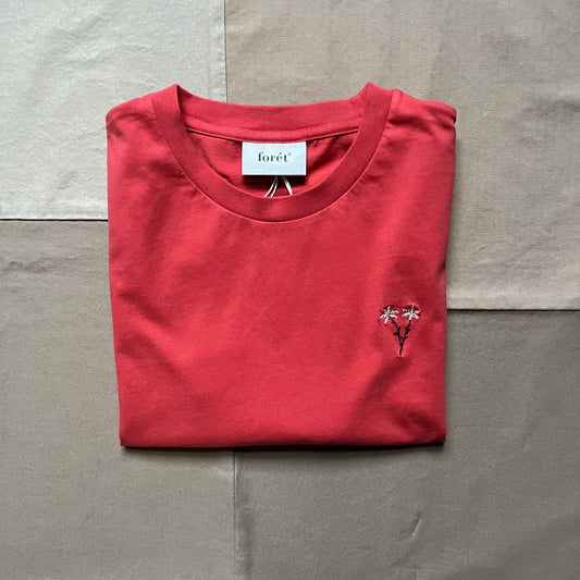 Posy t-shirt, Vintage Red