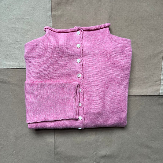 Taylor Cardigan in Cotton Cashmere, Pink Lady