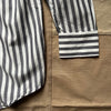 Striped Cotton Oversized Shirt, Navy