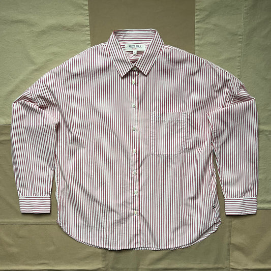 Jo Striped Shirt, White/Red