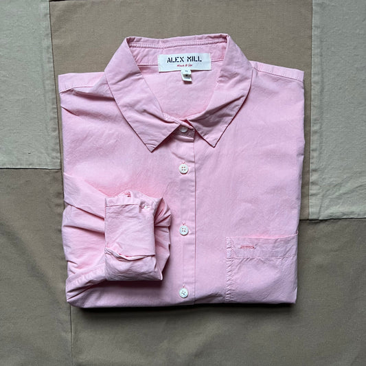 Jo Shirt in Cotton Poplin, Mary's Rose