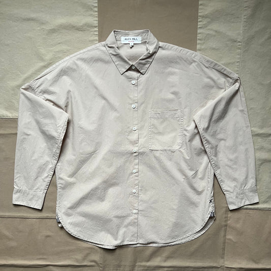 Jo Shirt in Cotton Poplin, Sand