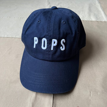 Pops Baseball Hat, Navy