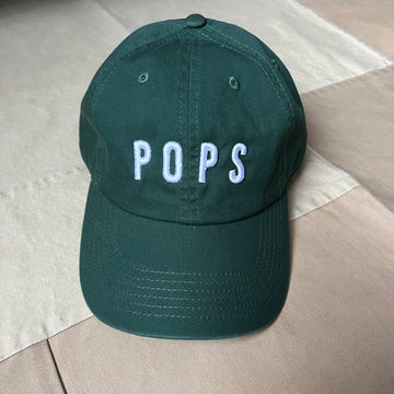 Pops Baseball Hat, Hunter Green
