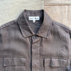 Riviera Work Jacket in Linen, Espresso