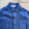 Riviera Work Jacket in Linen, French Navy