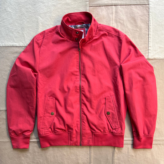 Harrington Jacket in Cotton Blend, Red