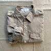 Carter Popover in Cotton Linen, Field Khaki
