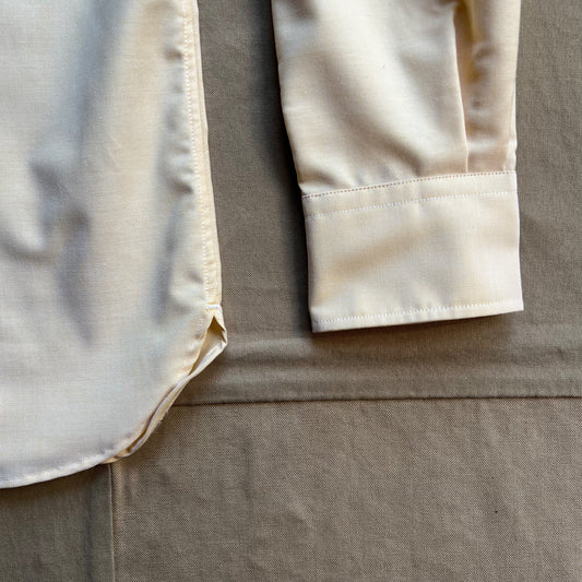 Modern Long Sleeve Oxford Shirt, Yellow