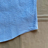Short Sleeve Striped Seersucker Shirt, Blue/White