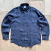Irish Linen Sport Shirt, Navy