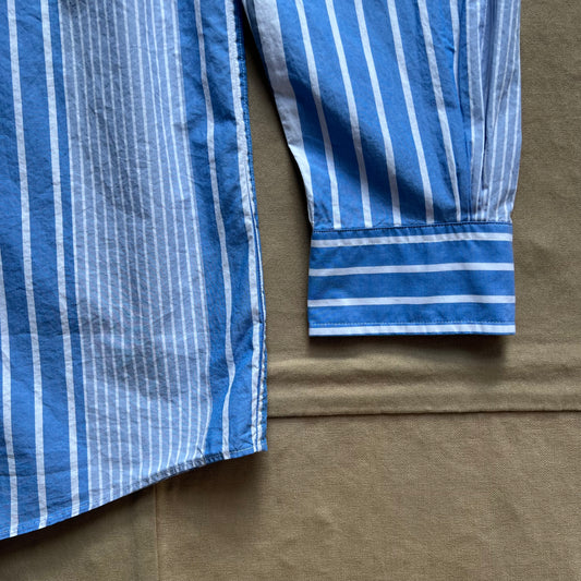 Friday Shirt Poplin Multi Stripe, Blue