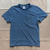 Short Sleeve Stripe T-shirt, Blue Indigo/White