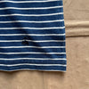 Short Sleeve Stripe T-shirt, Blue Indigo/White