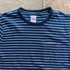 Short Sleeve Stripe T-shirt, Blue Indigo/White