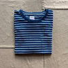 Short Sleeve Stripe T-shirt, Blue Indigo/White