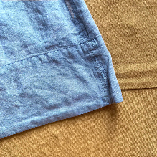 Maddie Skirt in Linen, Bel Air Blue