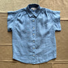 Maddie Shirt in Linen, Bel Air Blue