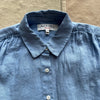 Maddie Shirt in Linen, Bel Air Blue