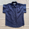 Maddie Shirt in Linen, Dark Navy