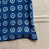 Indigo Block Print Circles Camper Shirt