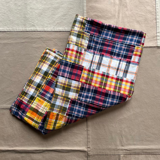 Madras Patchwork Throw, Multi Check