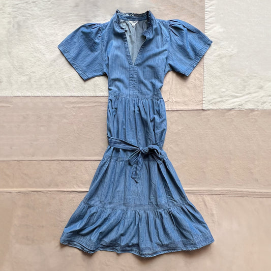 Pariscope Maxi Dress, Chambray