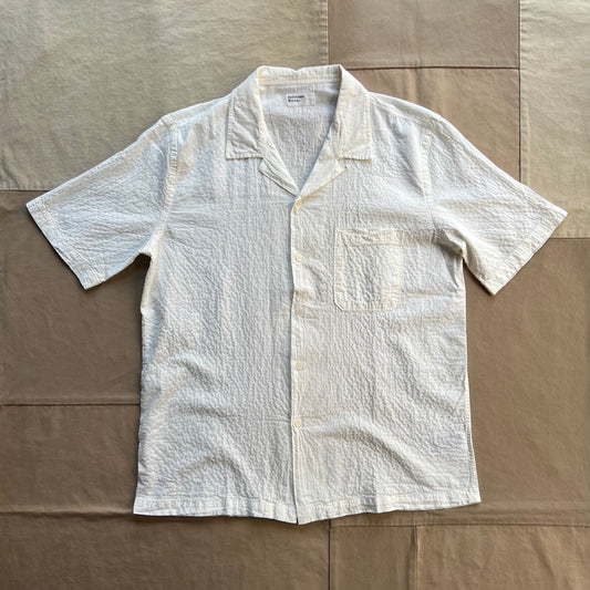 Arten Seersucker Road Shirt, Ecru
