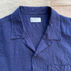 Arten Seersucker Road Shirt, Navy