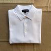 Short Sleeve Supima Cotton Pique Polo Sweater, White