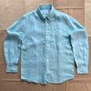 Irish Linen Sport Shirt, Turquoise