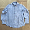 Irish Linen Sport Shirt, Light Blue