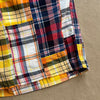Lax Drawstring Patchwork Shorts, Multi Check