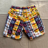 Lax Drawstring Patchwork Shorts, Multi Check