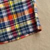 Lax Drawstring Shorts, Navy Yellow Check