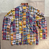 Patchwork Shirt Jacket, Multi Check