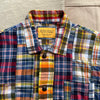 Patchwork Shirt Jacket, Multi Check