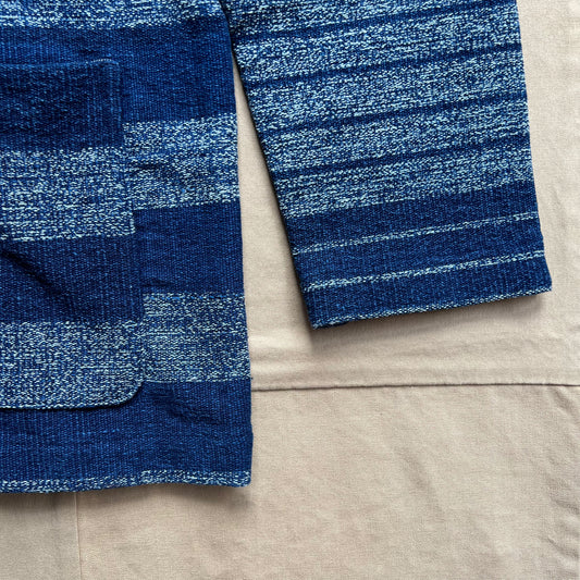 Stout Shirt Jacket, Indigo White Multi Stripe