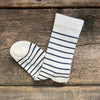 The Brittany Stripe, Natural/Navy
