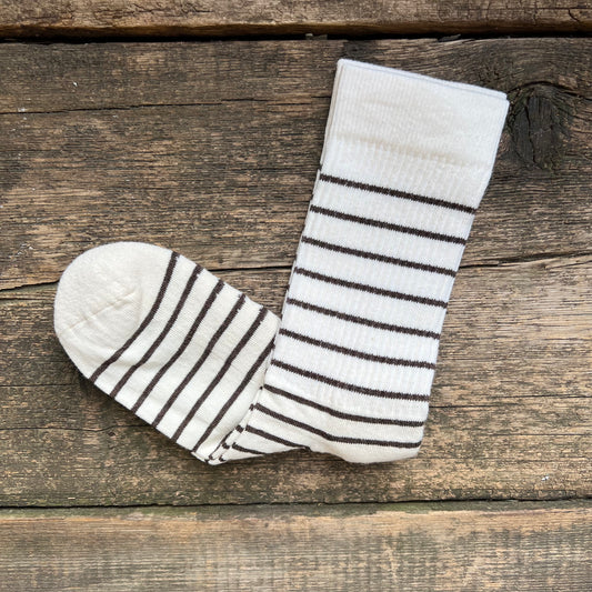 The Brittany Stripe, Natural/Brown