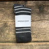The Brittany Stripe, Charcoal/Natural