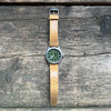 Expedition 40mm Leather Strap Watch, Olive