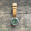 Expedition 40mm Leather Strap Watch, Olive